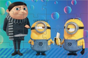 Dodo PUZZLE MAGNETYCZNE "MINIONS" UROCZA I KOLOROWA UKŁADANKA 16 ELEMENTÓW 2