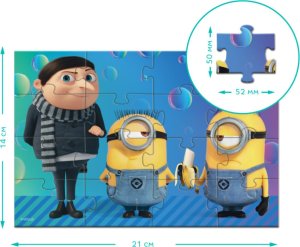 Dodo PUZZLE MAGNETYCZNE "MINIONS" UROCZA I KOLOROWA UKŁADANKA 16 ELEMENTÓW 5