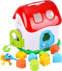 Technok SORTER LEŚNY DOMEK FIGURY GEOMETRYCZNE ZWIERZĘTA KLUCZE KOLORY KLOCKI 2