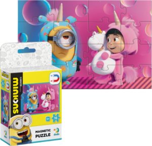 Dodo MAGNETYCZNE PUZZLE MINIONKI 16 ELEMENTÓW DO UŁOŻENIA DLA NAJMŁODSZYCH 3