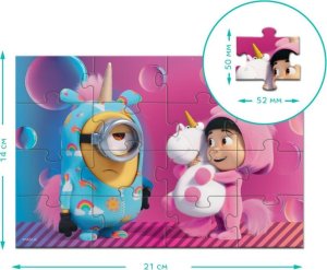 Dodo MAGNETYCZNE PUZZLE MINIONKI 16 ELEMENTÓW DO UŁOŻENIA DLA NAJMŁODSZYCH 5