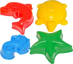 Technok FOREMKI DO PIASKU ZWIERZĘTA MORSKIE PLAŻA PIASKOWNICA ZESTAW 4 FOREMEK 2