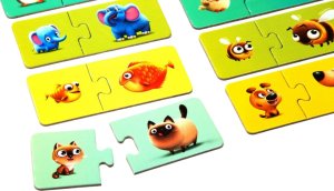 Cubika PUZZLE MOJA RODZINA 20 ELEMENTÓW PARY RODZICE DZIECI UKŁADANKA KARTONOWA 4