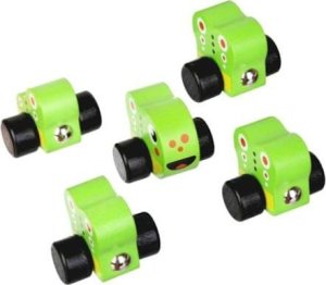 Cubika DREWNIANA GĄSIENICA Z MAGNESAMI ZESTAW PIĘĆ ELEMENTÓW ZABAWKA EDUKACYJNA 4