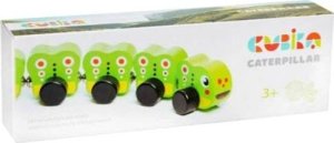 Cubika DREWNIANA GĄSIENICA Z MAGNESAMI ZESTAW PIĘĆ ELEMENTÓW ZABAWKA EDUKACYJNA 5