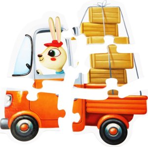 Cubika PUZZLE SAMOCHODY 20 ELEMENTÓW PIĘĆ OBRAZKÓW POJAZDY ZESTAW UKŁADANKA 5