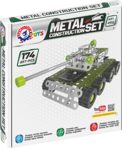 Technok Zestaw Konstrukcyjny Metalowy Czołg Wojskowy Konstruktor 174 Elementy 7