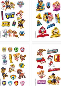 Dodo Zestaw Tymczasowych Tatuaży "Psi Patrol" Pieski Tatuaże Zmywalne Bezpieczne 2