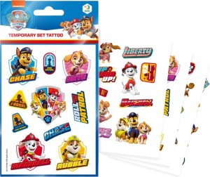 Dodo Zestaw Tymczasowych Tatuaży "Psi Patrol" Pieski Tatuaże Zmywalne Bezpieczne 3