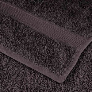 vidaXL vidaXL Ręczniki dla gości, 2 szt., antracyt, 30x50 cm, bawełna 100% 6