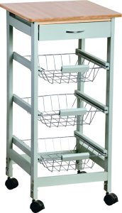 Kesper Mobilny barek kuchenny z szufladą i koszami, 36 x 77 cm 1
