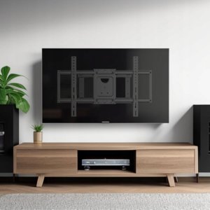 VETOUSON Długi 65cm Uchwyt do Telewizora 32-65 cali Obrotowy Uniwersalny Wieszak TV 7