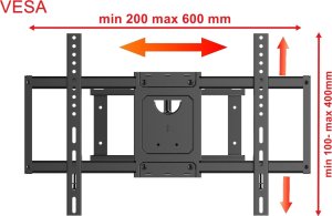 VETOUSON Długi 85cm Uchwyt do Telewizora 32-64 cale Wieszak TV VX-801 5