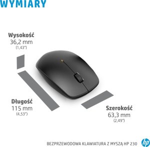 Klawiatura + mysz HP 230 WL MOUSE+KB COMBO WHT 230 3