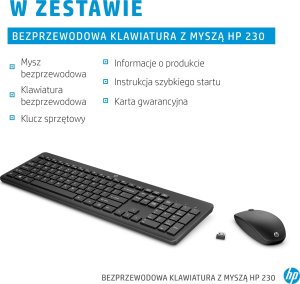 Klawiatura + mysz HP 230 WL MOUSE+KB COMBO WHT 230 6