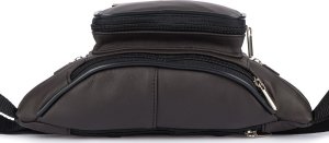 Beltimore Saszetka nerka skórzana biodrówka ciemny brąz Beltimore F42 4