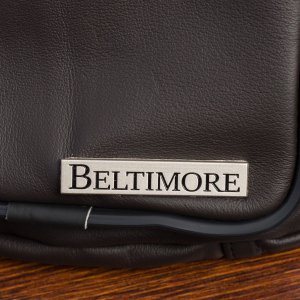 Beltimore Saszetka nerka skórzana biodrówka ciemny brąz Beltimore F42 5