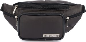 Beltimore Saszetka nerka skórzana biodrówka ciemny brąz Beltimore F42 6
