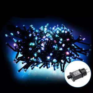 Lampki choinkowe Aigostar  Sznur 5mb 200led Ip44 kolorowych lampek choinkowych led z zasilaczem Sznur 5mb 200led Ip44 kolorowych lampek choinkowych led z zasilaczem 1
