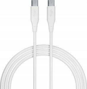 Kabel USB Allity kabel AUC-02 USB-C - USB-C 1,0 m 100W biały 1