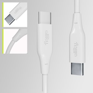 Kabel USB Allity kabel AUC-02 USB-C - USB-C 1,0 m 100W biały 2