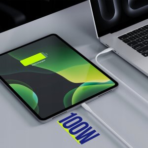 Kabel USB Allity kabel AUC-02 USB-C - USB-C 1,0 m 100W biały 3