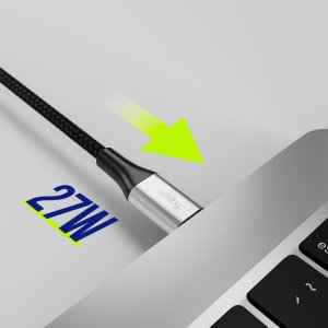 Kabel USB Allity Allity kabel USB-C - Lightning 1,0 m 27W czarny 3