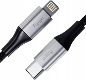 Kabel USB Allity Allity kabel USB-C - Lightning 1,0 m 27W czarny 7