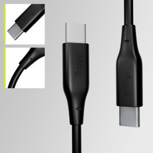 Kabel USB Allity kabel AUC-02 USB-C - USB-C 1,0 m 100W czarny 2