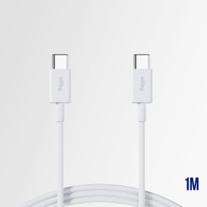 Kabel USB Allity Allity kabel AUC-03 USB-C - USB-C 1,0 m 60W biały 5
