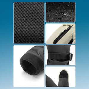 Dakine Rękawice narciarskie Qunature Full Length rozmiar L- jasnobrązowe 2