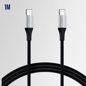 Kabel USB Allity Allity kabel USB-C - USB-C 1,0 m 100W czarny 4