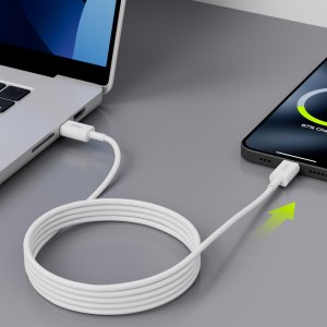 Kabel USB Allity Allity kabel AUC-03 USB-C - USB-C 2,0 m 100W biały 2