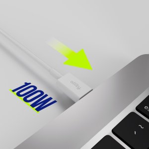 Kabel USB Allity Allity kabel AUC-03 USB-C - USB-C 2,0 m 100W biały 3