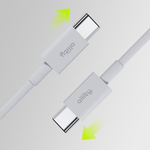 Kabel USB Allity Allity kabel AUC-03 USB-C - USB-C 2,0 m 100W biały 5
