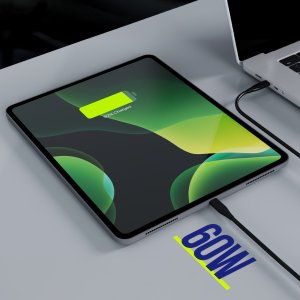 Kabel USB Allity kabel AUC-02 USB-C - USB-C 2,0 m 60W czarny 3