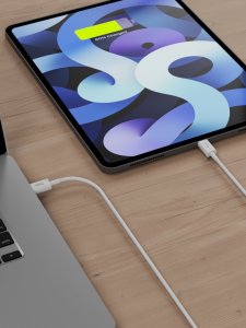 Kabel USB Allity Allity kabel AUC-03 USB-C - USB-C 2,0 m 60W biały 3