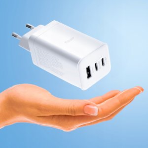 Ładowarka Allity Allity ładowarka sieciowa GaN PD QC ATC-01-65WACC 2x USB-C 1x USB-A 65W biała 5