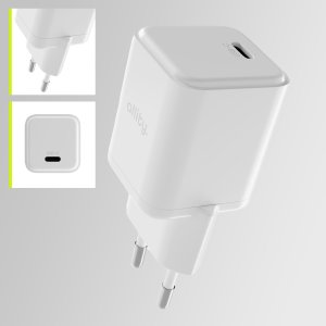 Ładowarka Allity Allity ładowarka sieciowa GaN PD QC ATC-01-20WC 1x USB-C 20W biała 2
