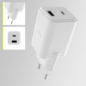 Ładowarka Allity Allity ładowarka sieciowa GaN PD QC ATC-01-30WAC 1x USB-C 1x USB-A 30W biała 2
