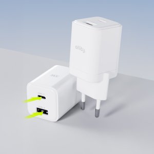 Ładowarka Allity Allity ładowarka sieciowa GaN PD QC ATC-01-30WAC 1x USB-C 1x USB-A 30W biała 5