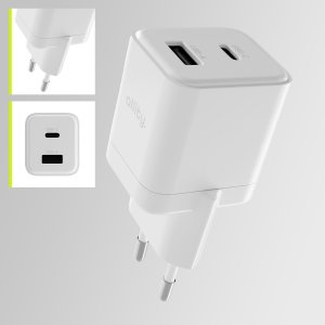 Ładowarka Allity Allity ładowarka sieciowa GaN PD QC ATC-01-20WAC 1x USB-C 1x USB-A 20W biała 2