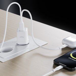 Ładowarka Allity Allity ładowarka sieciowa GaN PD QC ATC-01-20WAC 1x USB-C 1x USB-A 20W biała 3