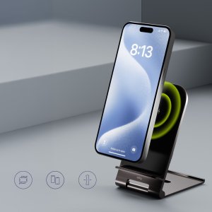 Ładowarka Allity ładowarka bezprzewodowa AWC-100-15W grafitowa 2