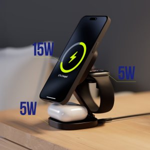 Ładowarka Allity Allity ładowarka bezprzewodowa AWC-220-25WMS grafitowa 3w1 4