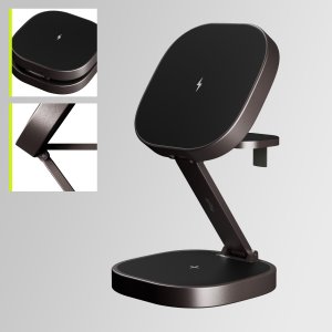 Ładowarka Allity Allity ładowarka bezprzewodowa AWC-220-25WMS grafitowa 3w1 5