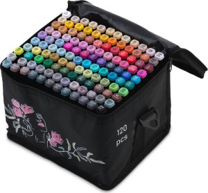 Markery alkoholowe z torbą 120 szt Nukido NK-913 2