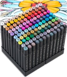 Markery alkoholowe z torbą 120 szt Nukido NK-913 3