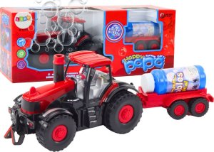 LeanToys Traktor Na Bańki Mydlane Przyczepa Czujnik Przeszkód Światła Dźwięki 1