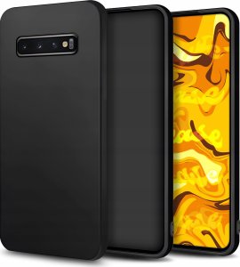 Hello Case ETUI DO SAMSUNG GALAXY S10 PLUS GUMOWE OBUDOWA CZARNE MATOWE SILIKON SLIM 1
